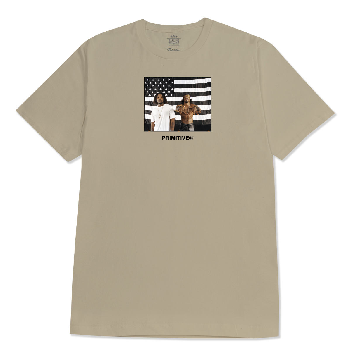 Primitive x OutKast Stripes T-Shirt "Sand"
