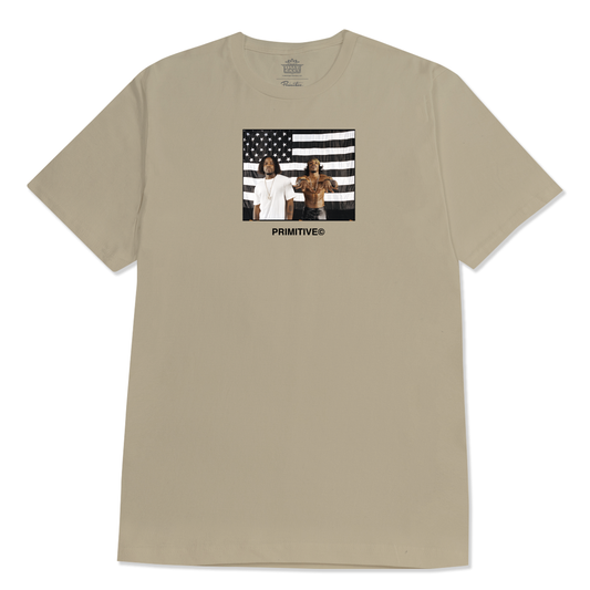 Primitive x OutKast Stripes T-Shirt "Sand"