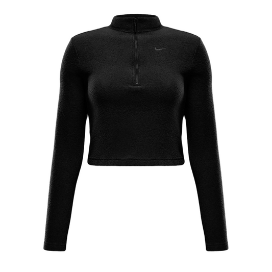 Nike Women's Sportswear Phoenix Plush Slim Long-Sleeve Cozy Fleece 1/2-Zip