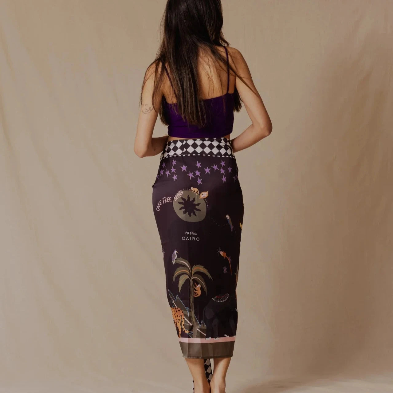 Palma Wilderness Lover Sarong Black