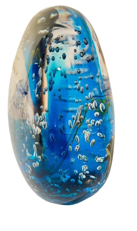 Elio Raffaeli Italian Handblown Glass Colorful Aquarium Sculpture