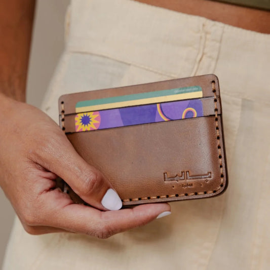 Palma Artisan Card Holder Camel