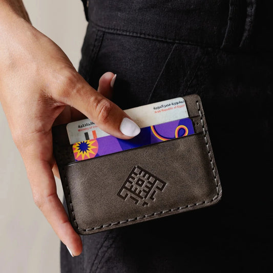Palma Artisan Card Holder Grey
