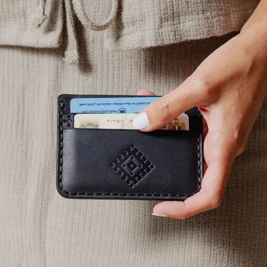 Palma Artisan Card Holder Black