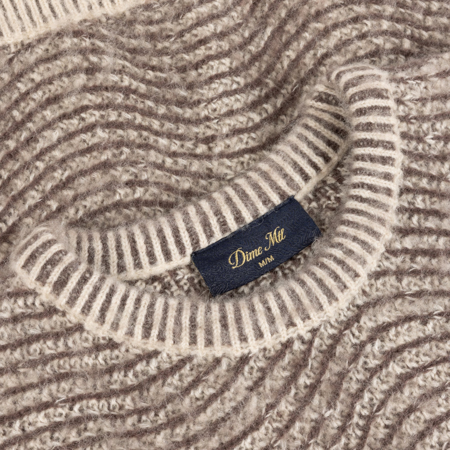 Dime Mohair Wave Knit Sweater