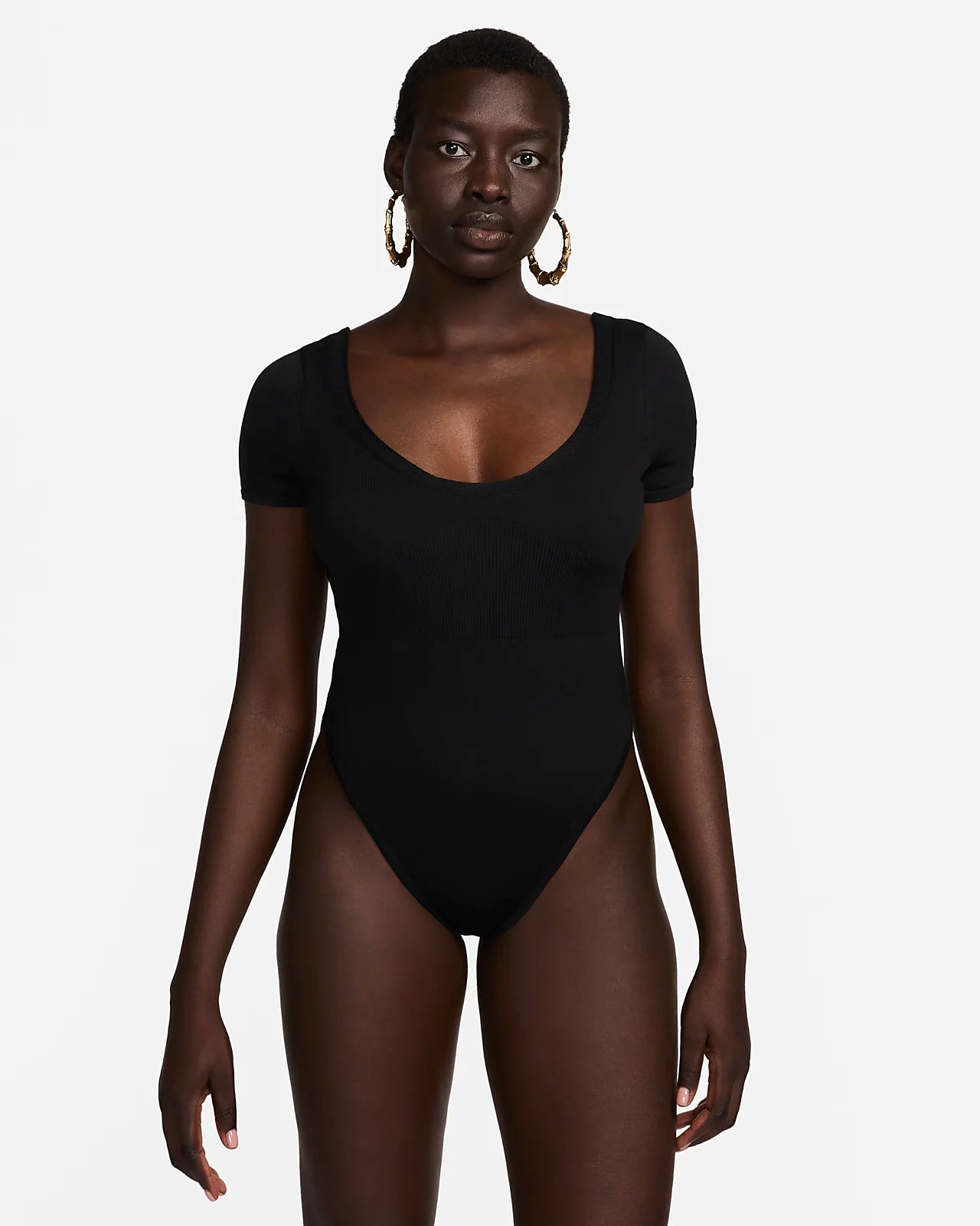Black short sleeve bodysuit shop