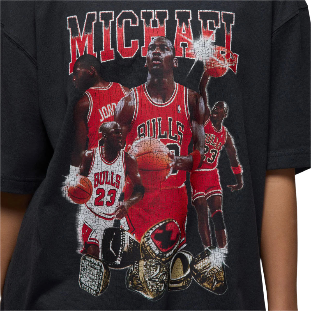 Jordan Women's Oversized Short-Sleeve Graphic T-Shirt "Black"