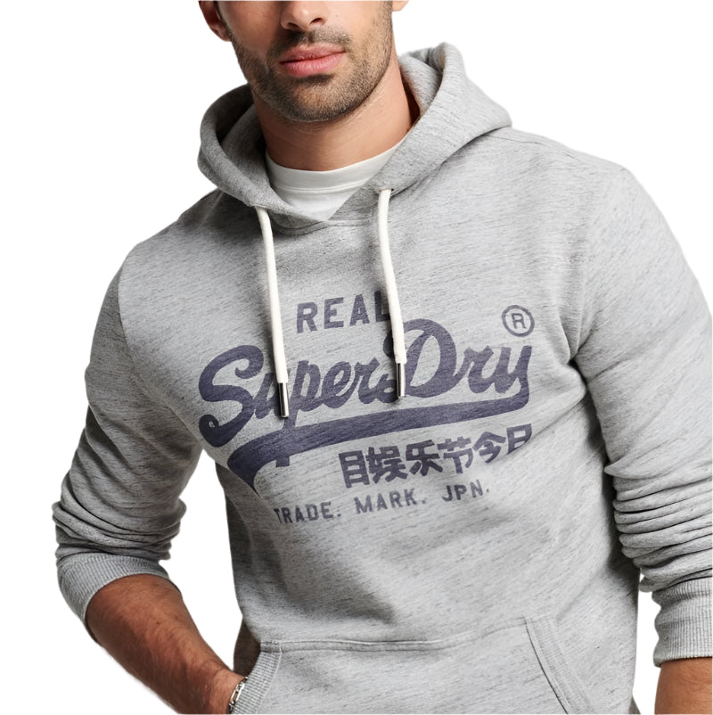 Superdry Vintage VL Hoodie "Athletic Grey Marl"