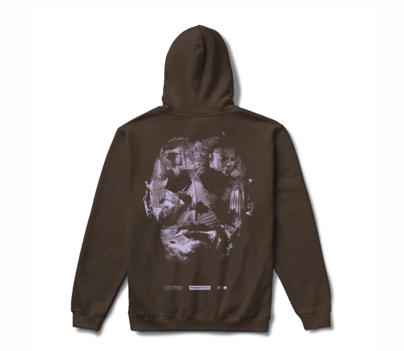 Primitive Halloween Hoodie "Brown”