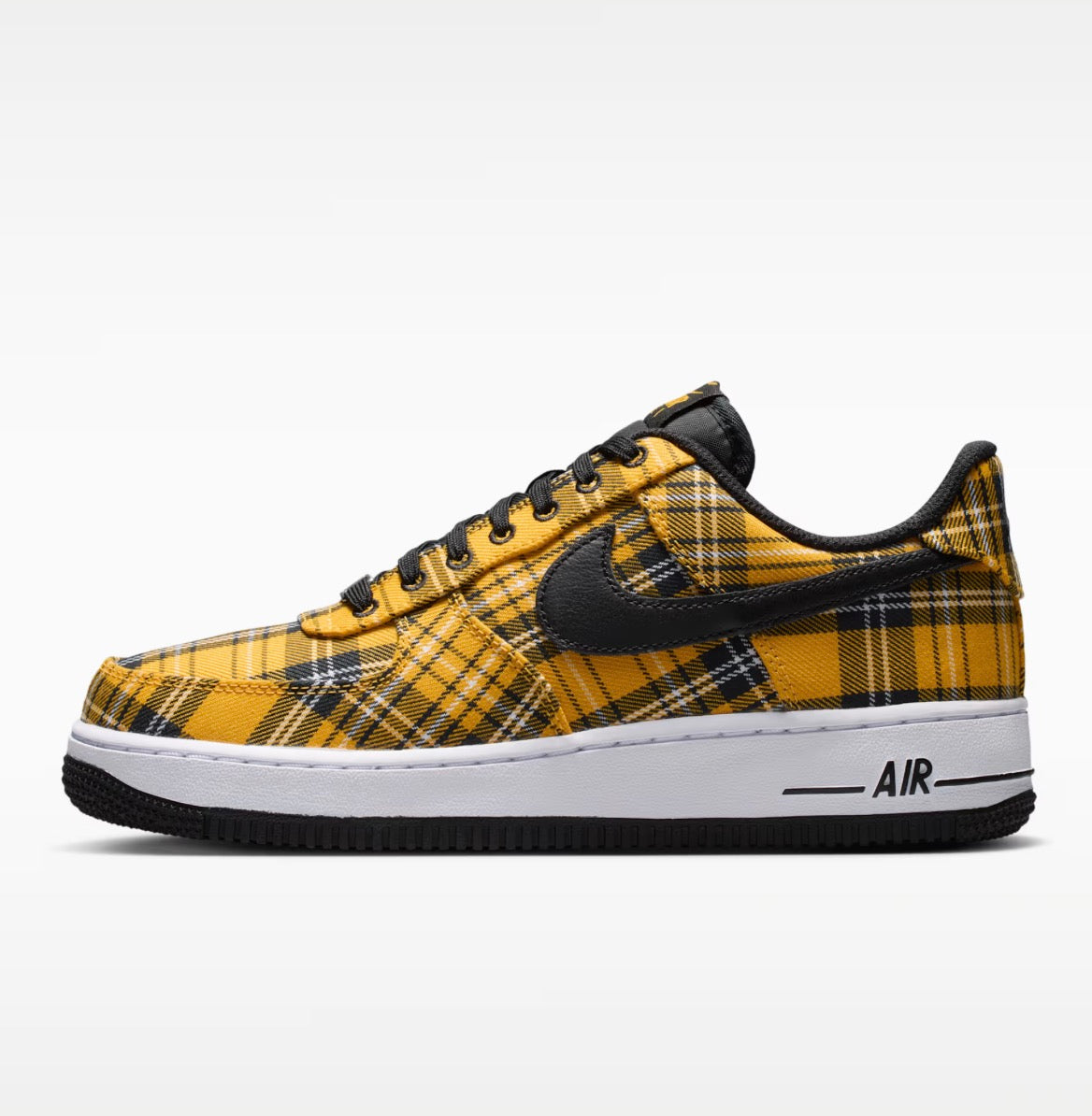 Nike Women’s Air Force Low 07 "Clueless Yellow Plaid”