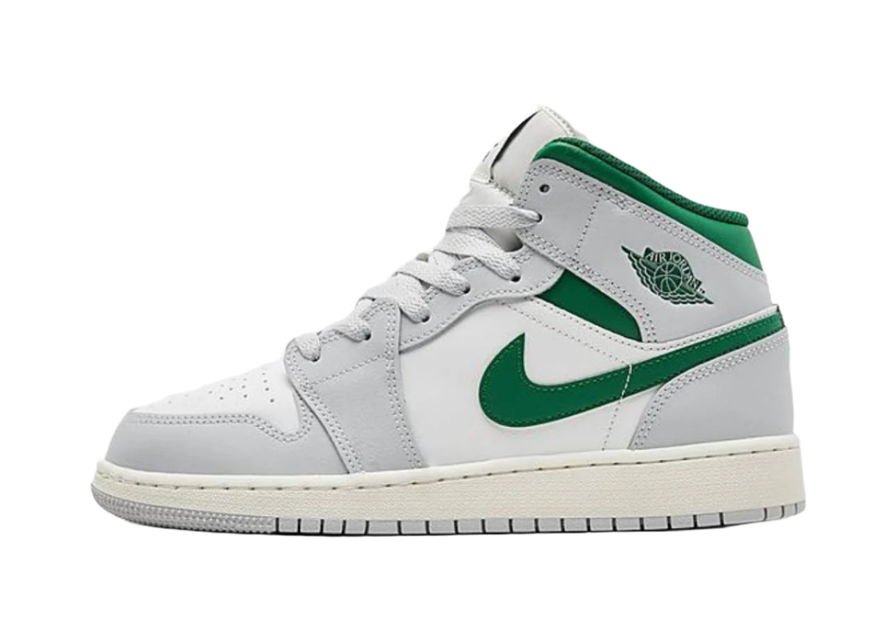 pine green jordan 1 mid gs