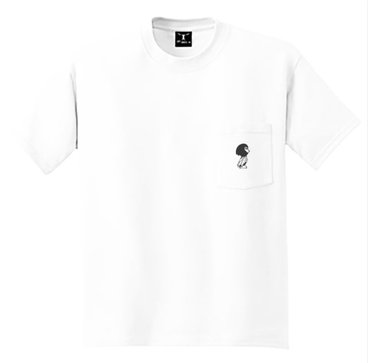 S23 Mimi Embroidered Pocket T-Shirt - Black/White