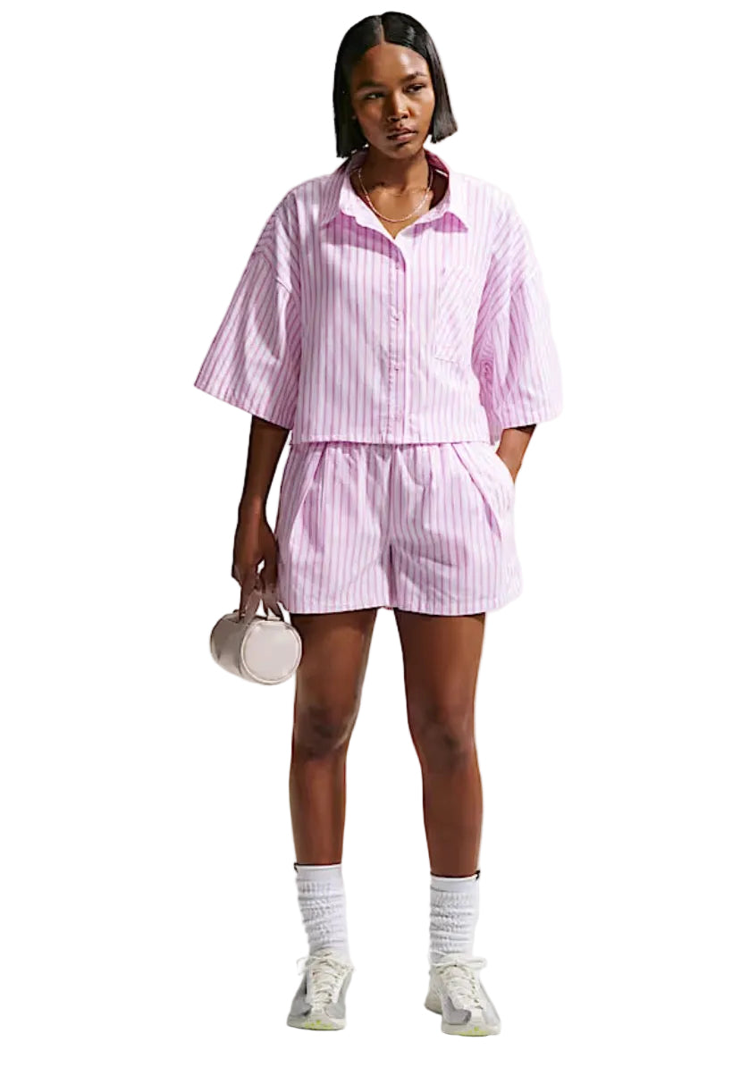 Nike (W) Sportswear Chill Poplin Button Down “Pink”