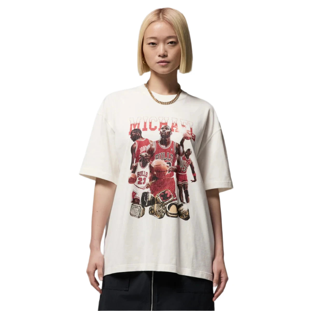 Jordan Women's Oversized Short-Sleeve Graphic T-Shirt "White"