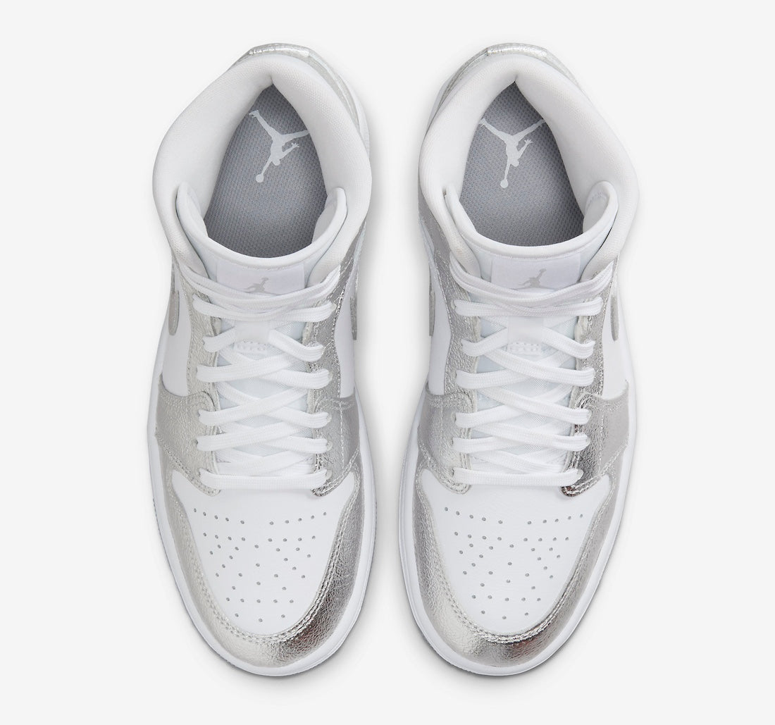 Air Jordan 1 Mid (W) “Metallic Silver”