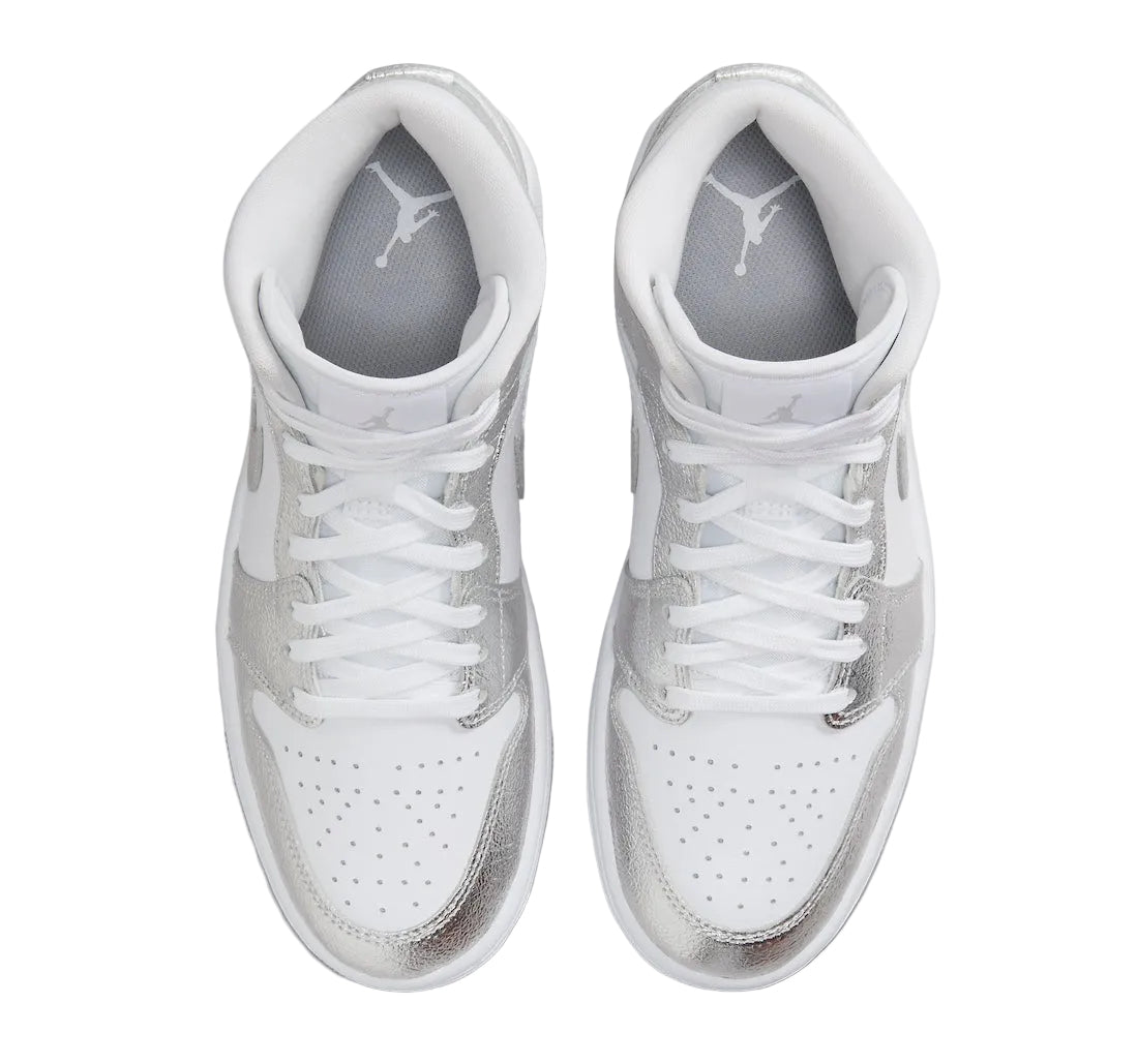 Air Jordan 1 Mid (W) “Metallic Silver”