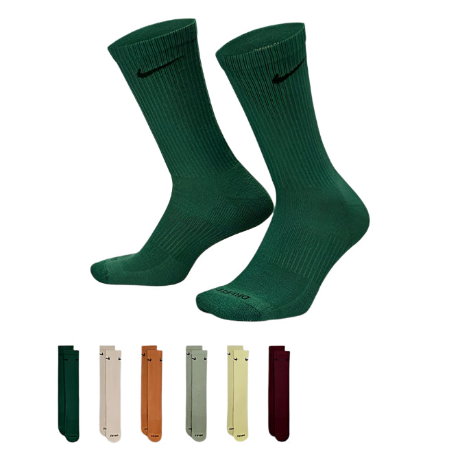 Nike Everyday Cushioned Crew Socks Multi Color 6 Pack