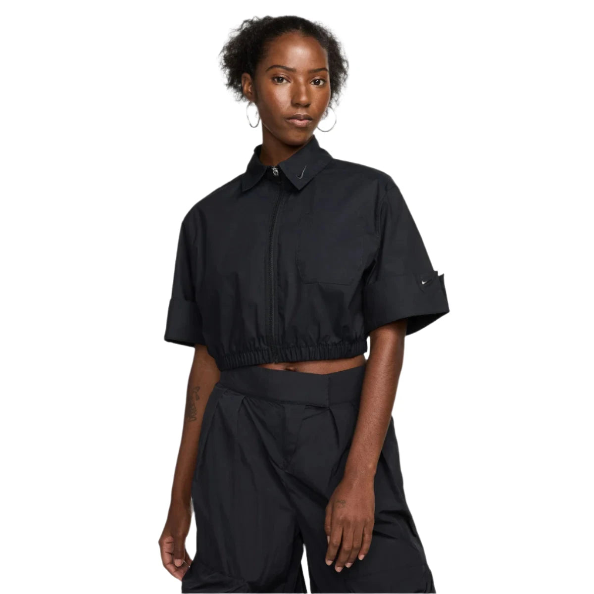 Nike Women s Crop Zip SS Jacket STUDIIYO23