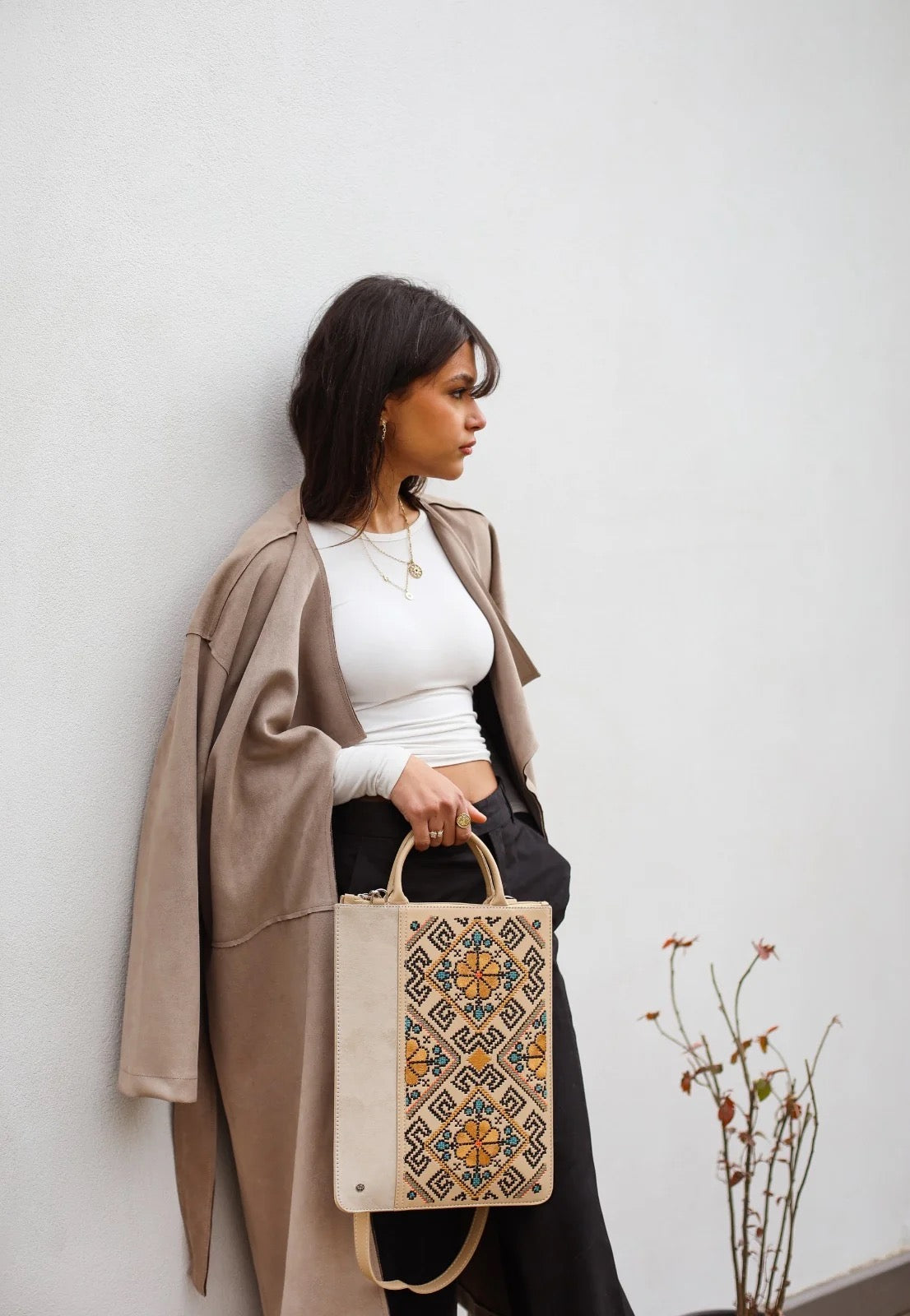 Palma Ethnic Laptop Sleeve (Beige)