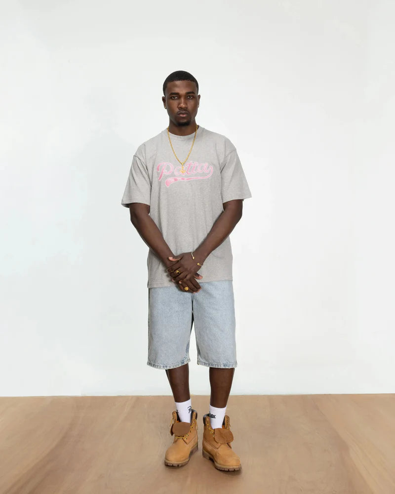 Patta Script Logo Tail T-Shirt "Grey Heather"