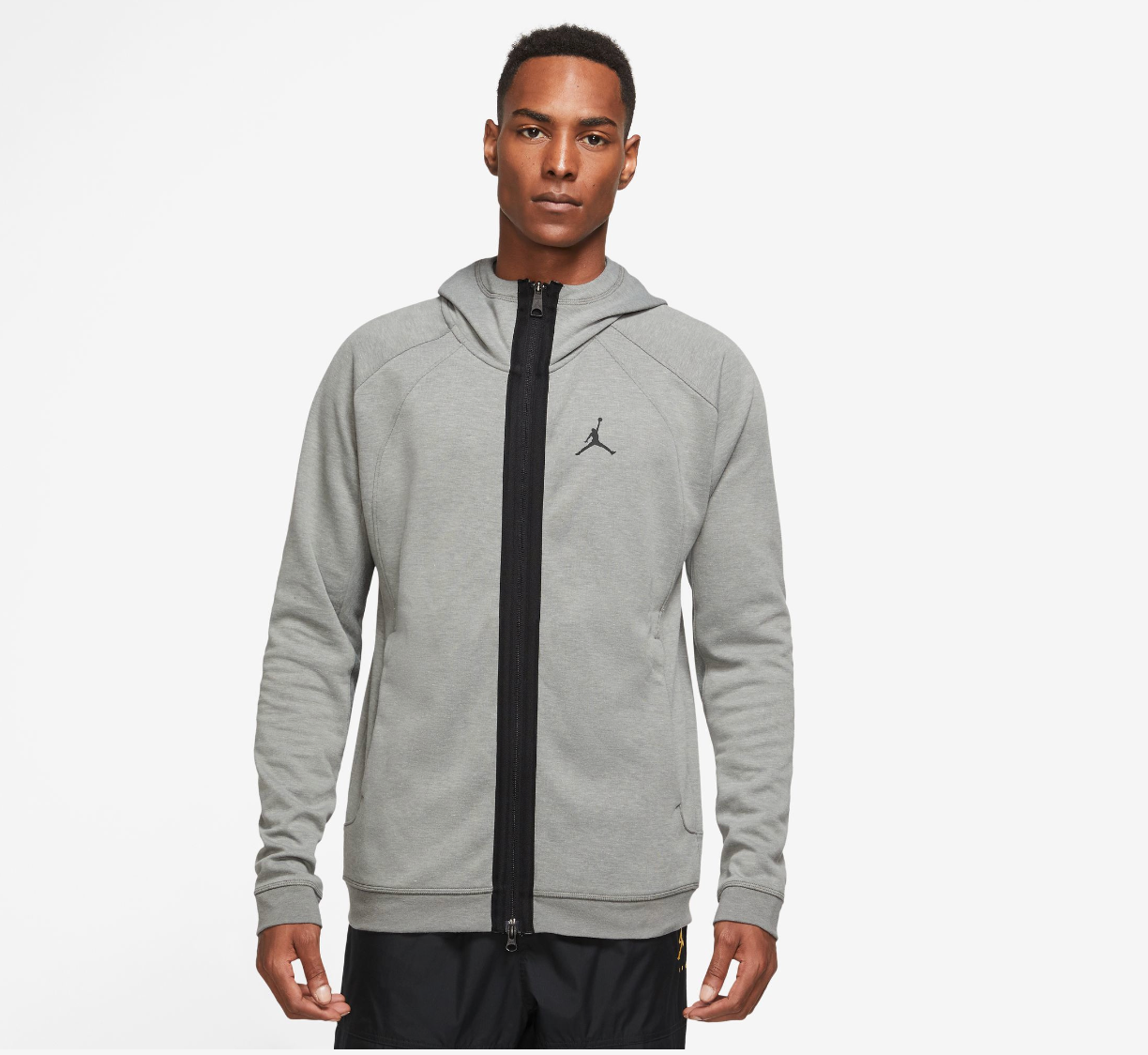 Nike Women's Sportswear Essentials Fleece Pull Over Hoodie (Dk Grey  Heather/White, Size L)