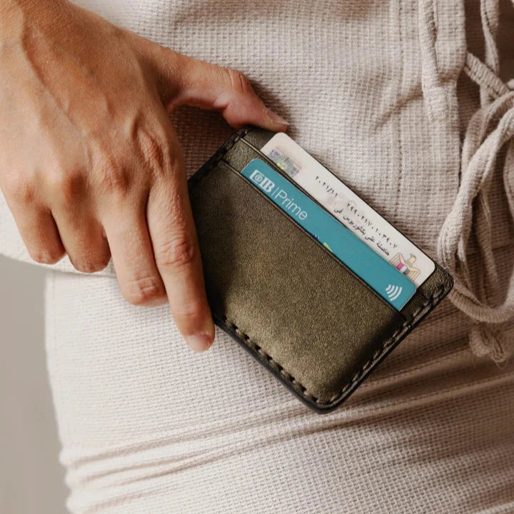 Palma Gleam Card Holder Green Bronze