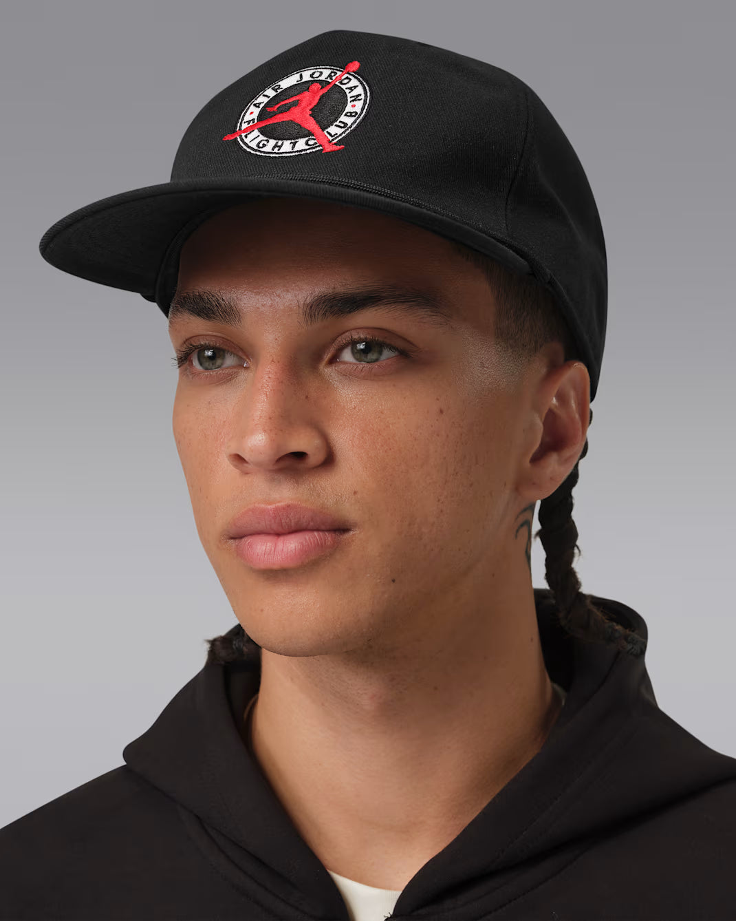Jordan Flight Club Pro Unstructured Flat Bill Hat - Black