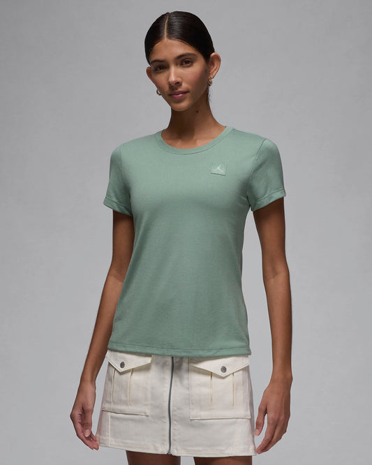 Jordan Women's Flight Slim Fit T-Shirt - Moss