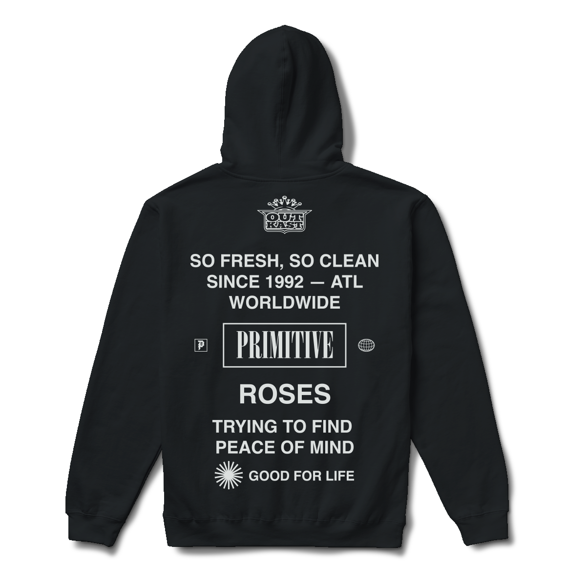 Primitive Outkast Stripes Hoodie “Black”