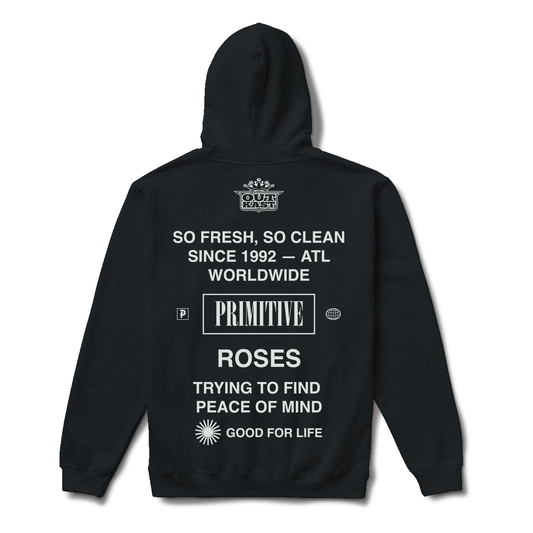 Primitive Outkast Stripes Hoodie “Black”