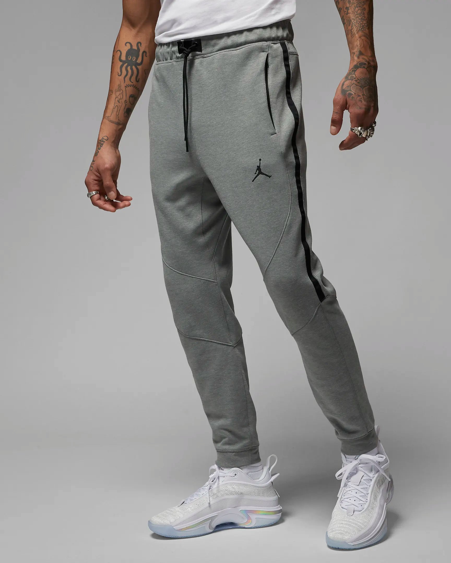 Jordan Dri Fit Sport Fleece Pants Dark Grey Heather