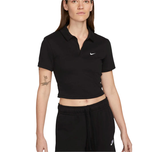 Nike Women's Sportswear Essential Short-Sleeve Polo Top