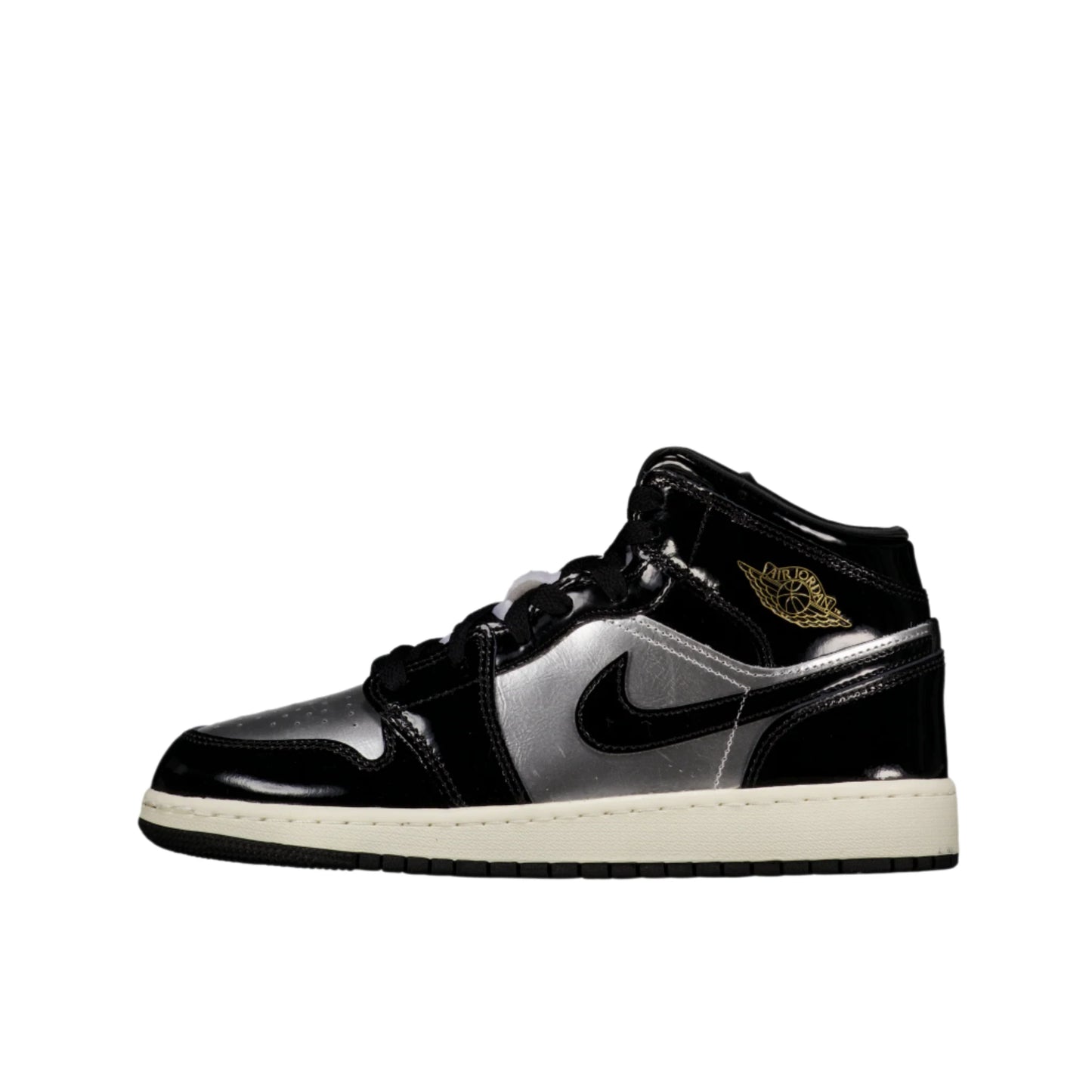 Jordan 1 Mid SE (GS) “Black Metallic Silver”