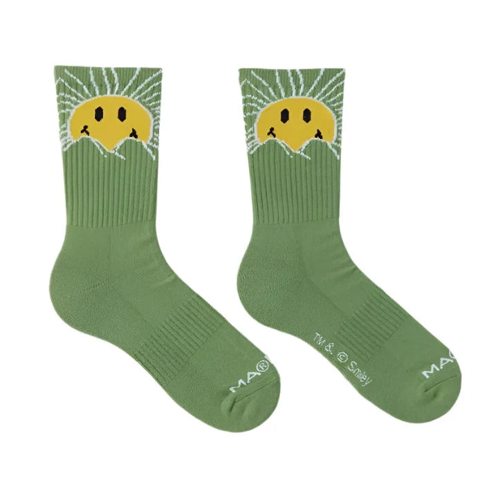 Market X Smiley Sunrise Crew Sock