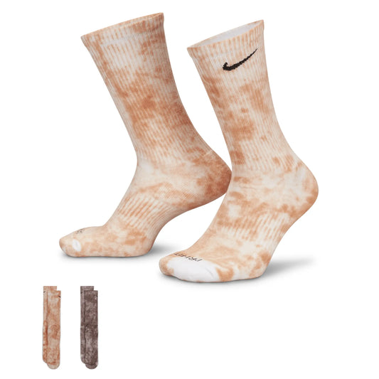Nike Everyday Plus Cushioned Tie-Dye Crew Sock 2 Pack