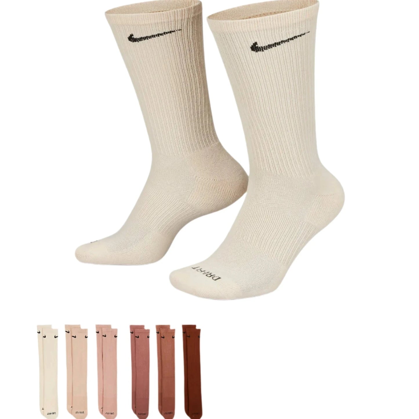 Nike Everyday Cushioned Crew Socks 6 Pack