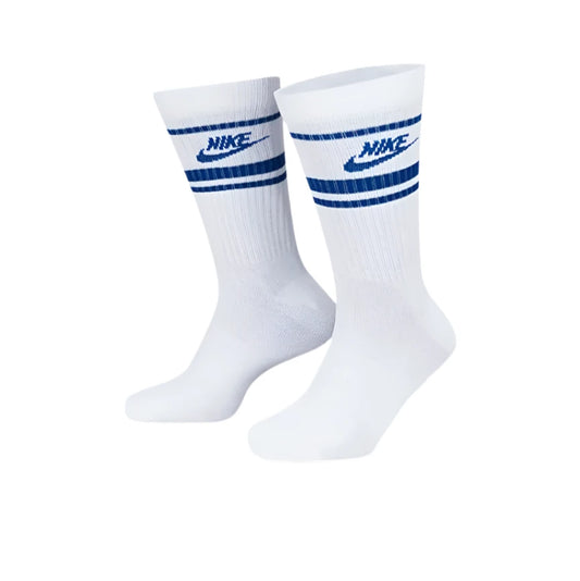 Nike Sportswear Everyday Essential Crew Socks 3 Pack "White/Blue"