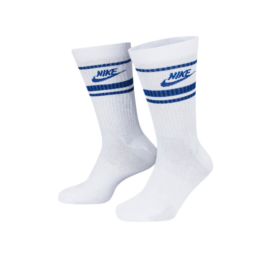 Nike Sportswear Everyday Essential Crew Socks 3 Pack "White and Blue"