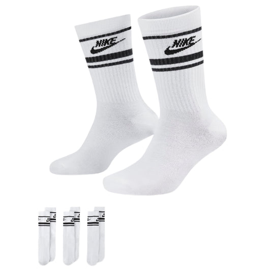 Nike Sportswear Everyday Essential Crew Socks 3 Pack "White and Black"