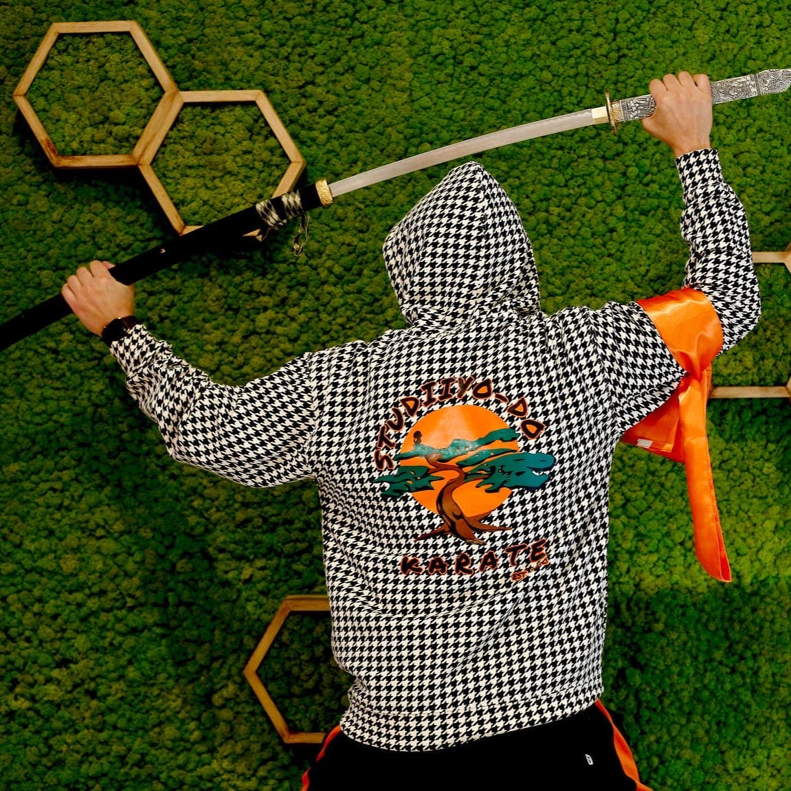 S23 Studiiyo-Do Karate Hoodie "Houndstooth"