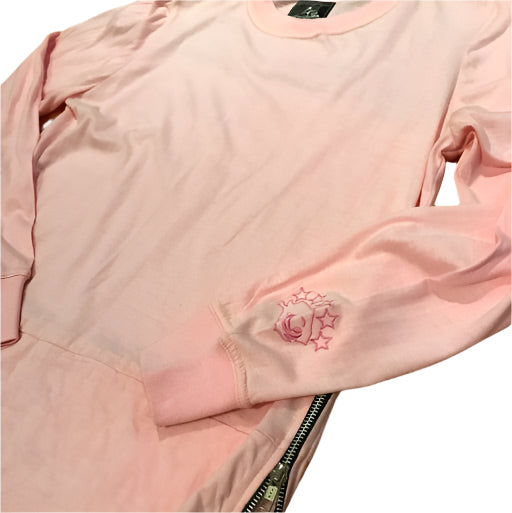 STUDIIYO Long-Sleeve Quilted Zip "Pink"