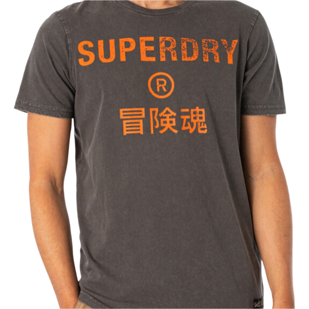 Superdry Vintage Corp Logo T-Shirt "Vintage Black"