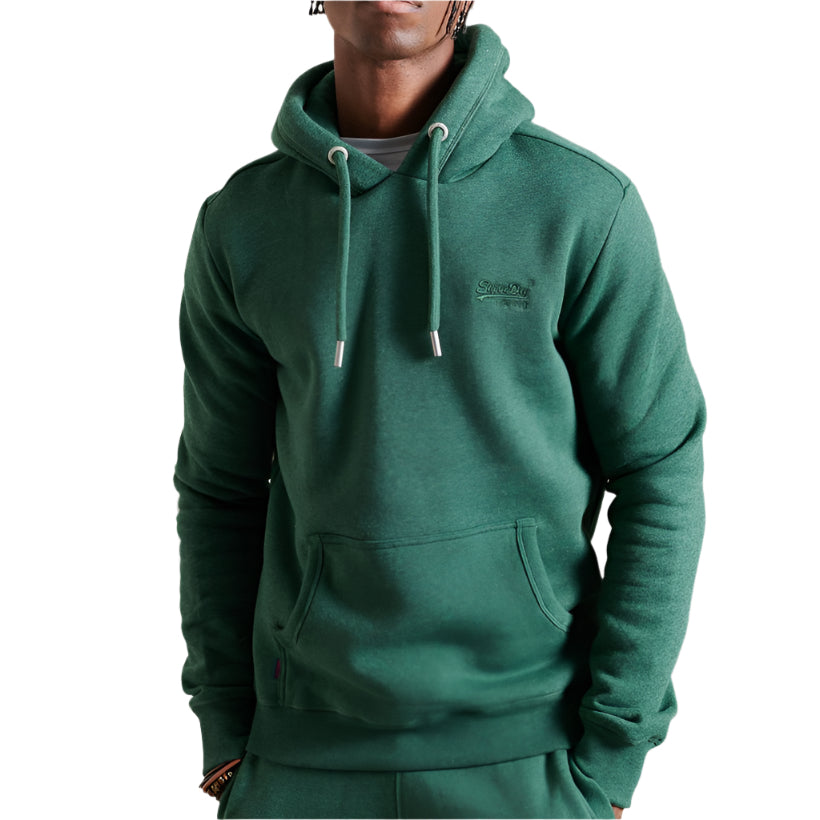 Superdry Vintage Logo EMB Hoodie "Green"
