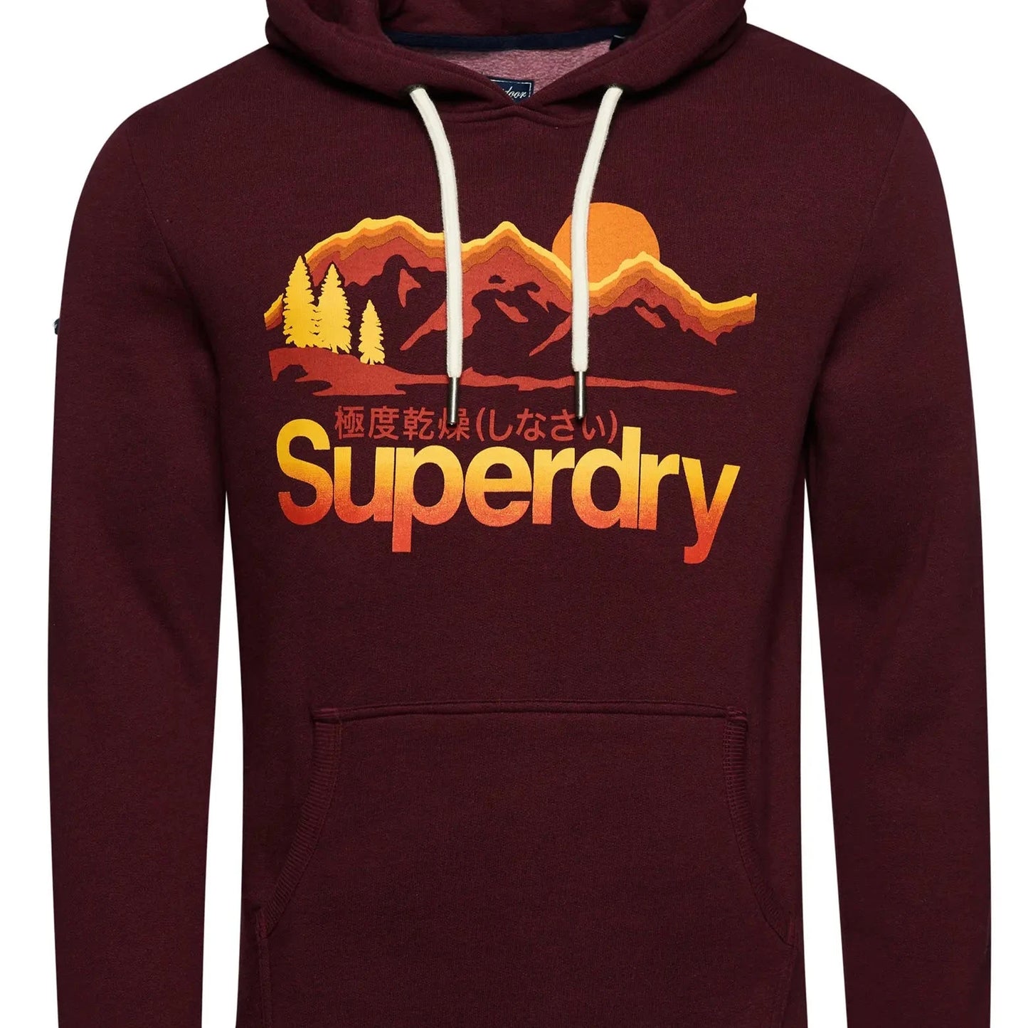Superdry Vintage Great Outdoors Hoodie "Deepest Burgundy Grit"