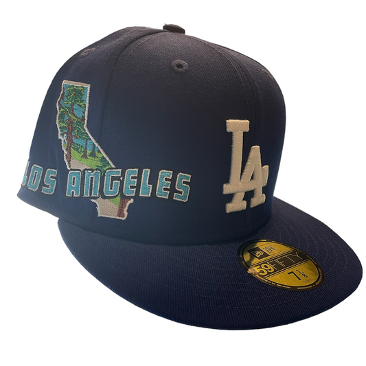 New Era LA Dodgers California Patch Fitted "State View Blue"