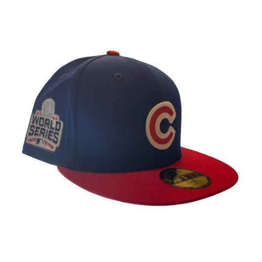 New Era Chicago Cubs 2016 World Series Fitted "Blue/Red"