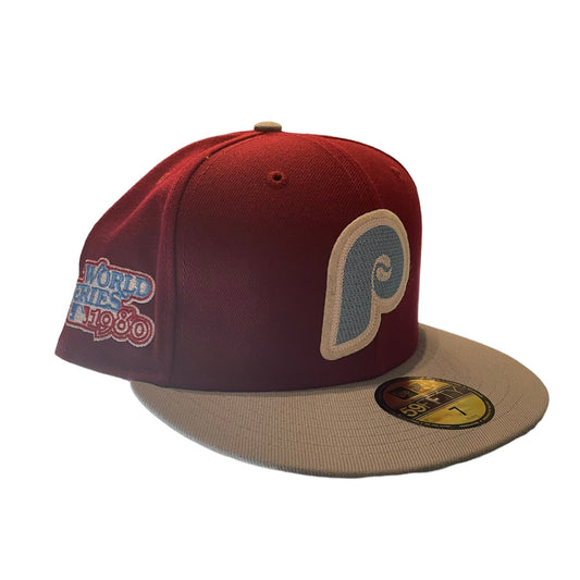 New Era Philadelphia Phillies 1980 World Series Fitted "Maroon/Grey"