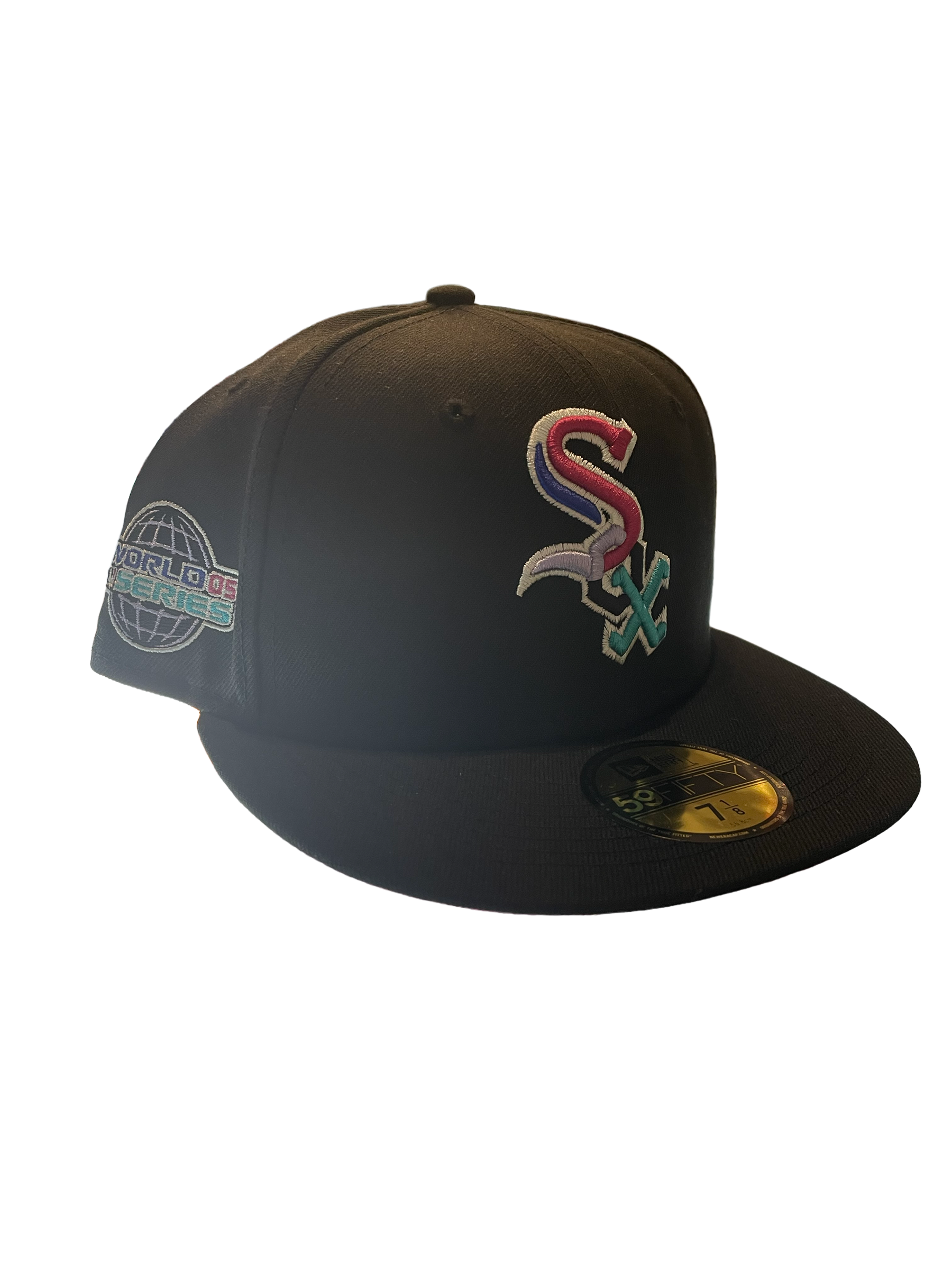 New Era 59FIFTY Fitted Chicago White Sox 2005 WS 7 1/8 / Black / Light Blue