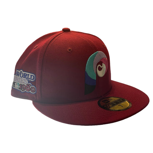 New Era Philadelphia Phillies 1980 World Series Fitted "Maroon/Maroon"