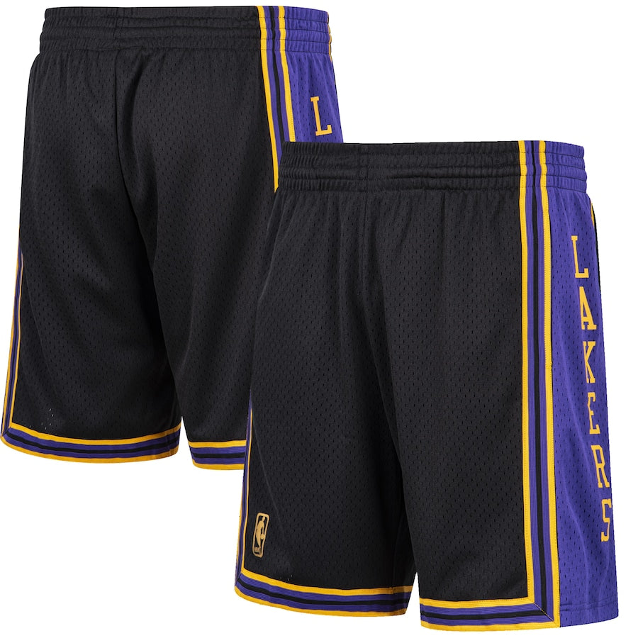 Mitchell & Ness Gold Los Angeles Lakers Hardwood Classics Team Swingman Shorts